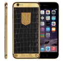   iPhone 6S Apple Original 24K Gold Ukrainian Edition, Black Leather (Black)