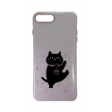 Acc.   iPhone 7 Plus/8 Plus iBacks (Mirror & Comb) Black Cat () () (ip70001