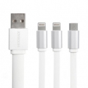 .  Joyroom Multi Charging cable 3 in 1 (White) (1,38m)
