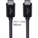 .  Helper USB-C to USB-C (Black) (1,8m)