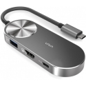 . - VAVA USB-C Hub with 100W Power Delivery,SD Card  Reader (Gray) (0,13m) (VA-U