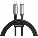 .  Baseus Water Drop Shaped Lamp Cable USB-C to USB-C (Black/Grey) (1m) (CATSD-J01)