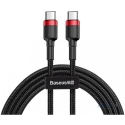 .  Baseus Cafule Series USB-C to USB-C (Black/Red) (1m) (CATKLF-G91)
