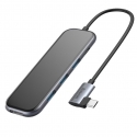 . - Baseus USB-C Adapter USB-C to USB-C+3xUSB3.0 HUB (Gray) (0,1m) (UCN3277)