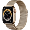  Apple Watch Series 6 GPS + Cellular 40mm Gold STEEL Case w. Gold Milanese L. (M02X3)