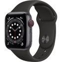  Apple Watch Series 6 GPS + LTE 40mm Space Gray Aluminum Case with Black Sport B. (M02Q3)