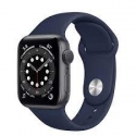  Apple Watch Series 6 GPS 40mm Space Gray Aluminum Case with Deep Navy Sport B. (MG1A3)