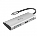 . - WIWU 7 in 1 USB-C Hub (Gray) (0,1m) (A731HP)