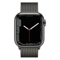  Apple Watch Series 7 GPS + LTE 41mm Graphite St.Steel Case w. Graphite Milanese L. (MKHK3)