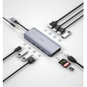 . - WIWU Alpha 12 in 1 USB-C Hub (Gray) (0.25m) (A12)