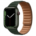  Apple Watch Series 7 GPS + LTE 45mm Green Aluminum w. Sequoia Green Leather Link (MKML3)