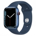  Apple Watch Series 7 GPS + LTE 41mm Blue Aluminum Case w. Abyss Blue S. Band (MKHC3)