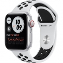  Apple Watch Nike SE GPS + LTE 40mm Silver Aluminum Case w. Black Nike Sport B. (MYYR2)