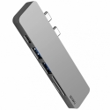 . - WIWU USB Type C 7in1 Hub (Gray) (T8)
