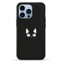 Acc. -  iPhone 13 Pump Silicone Minimalistic Case Funny Cat ()  (PMSLMN