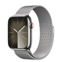  Apple Watch Series 9 GPS+LTE 45mm Silver St.Steel Milanese Loop Silver (MRMQ3)