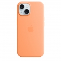 Acc.   iPhone 15 Apple Silicone Case MagSafe Orange Sorbet () ()