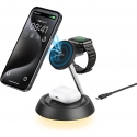 .    Mcdodo Charging Stand 3-in-1 with Night Light Black (CH-4952)