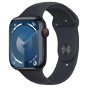  Apple Watch Series 9 GPS+LTE 45mm Midnight Al. Midnight Sport Band S/M (MRMC3)